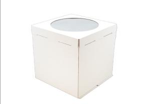 Коробка для торта 30 см*30 см*45 см с окном