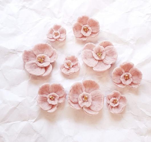 Фигурка из шоколадной глазури Орхидея сиреневая (9шт)